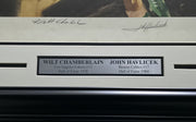 Wilt Chamberlain & John Havlicek Autographed Framed 18x22 Lithograph Photo #447/1000 Beckett BAS #AE08297