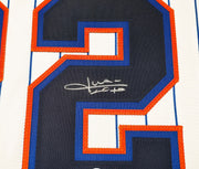 New York Mets Juan Soto Autographed White Nike Jersey Size L Beckett BAS QR Stock #242671