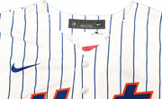 New York Mets Juan Soto Autographed White Nike Jersey Size L Beckett BAS QR Stock #242671
