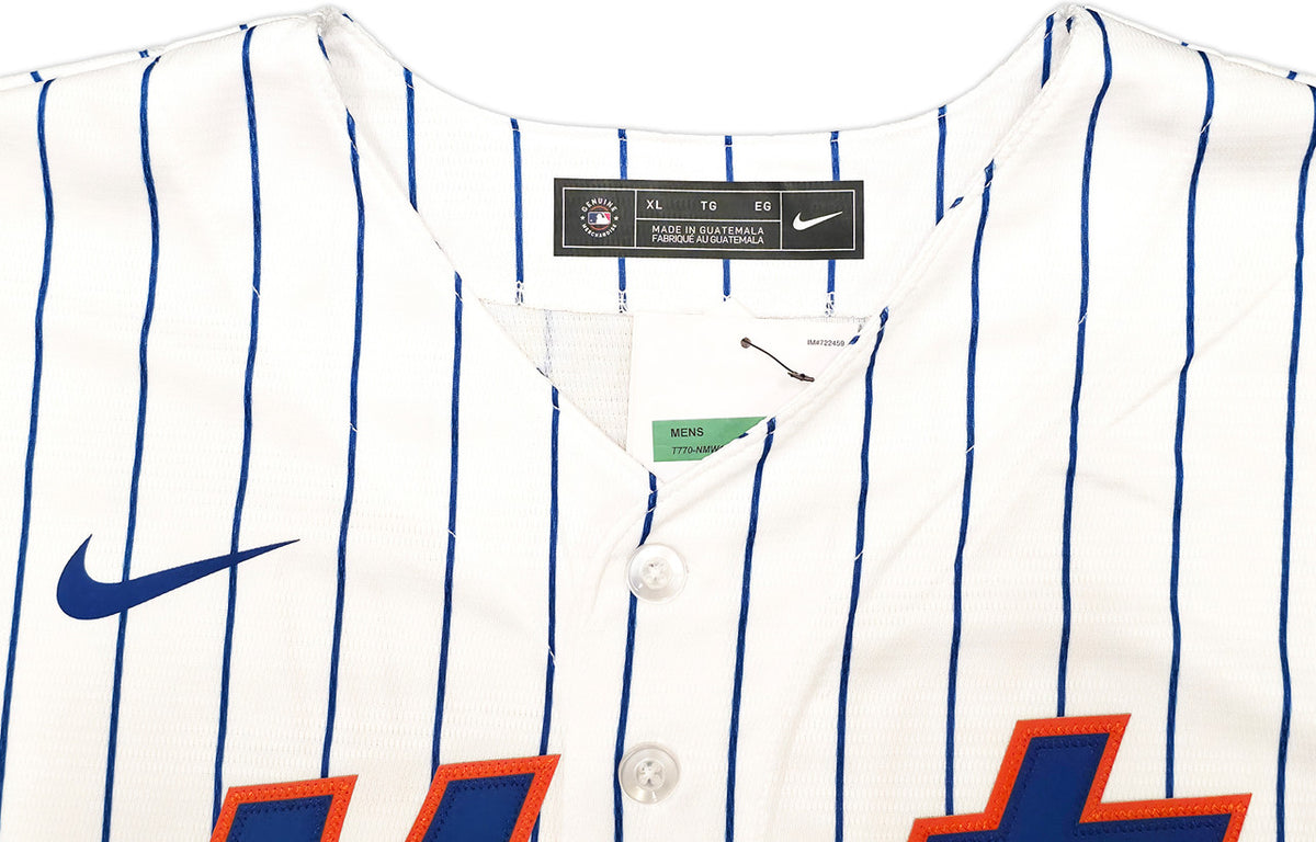 New York Mets Juan Soto Autographed White Nike Jersey Size XL Beckett BAS QR Stock #242672