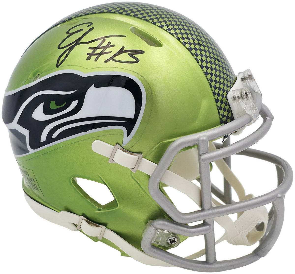 Ernest Jones IV Autographed Seattle Seahawks Flash Green Speed Mini Helmet MCS Holo Stock #242557