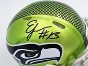 Ernest Jones IV Autographed Seattle Seahawks Flash Green Speed Mini Helmet MCS Holo Stock #242557