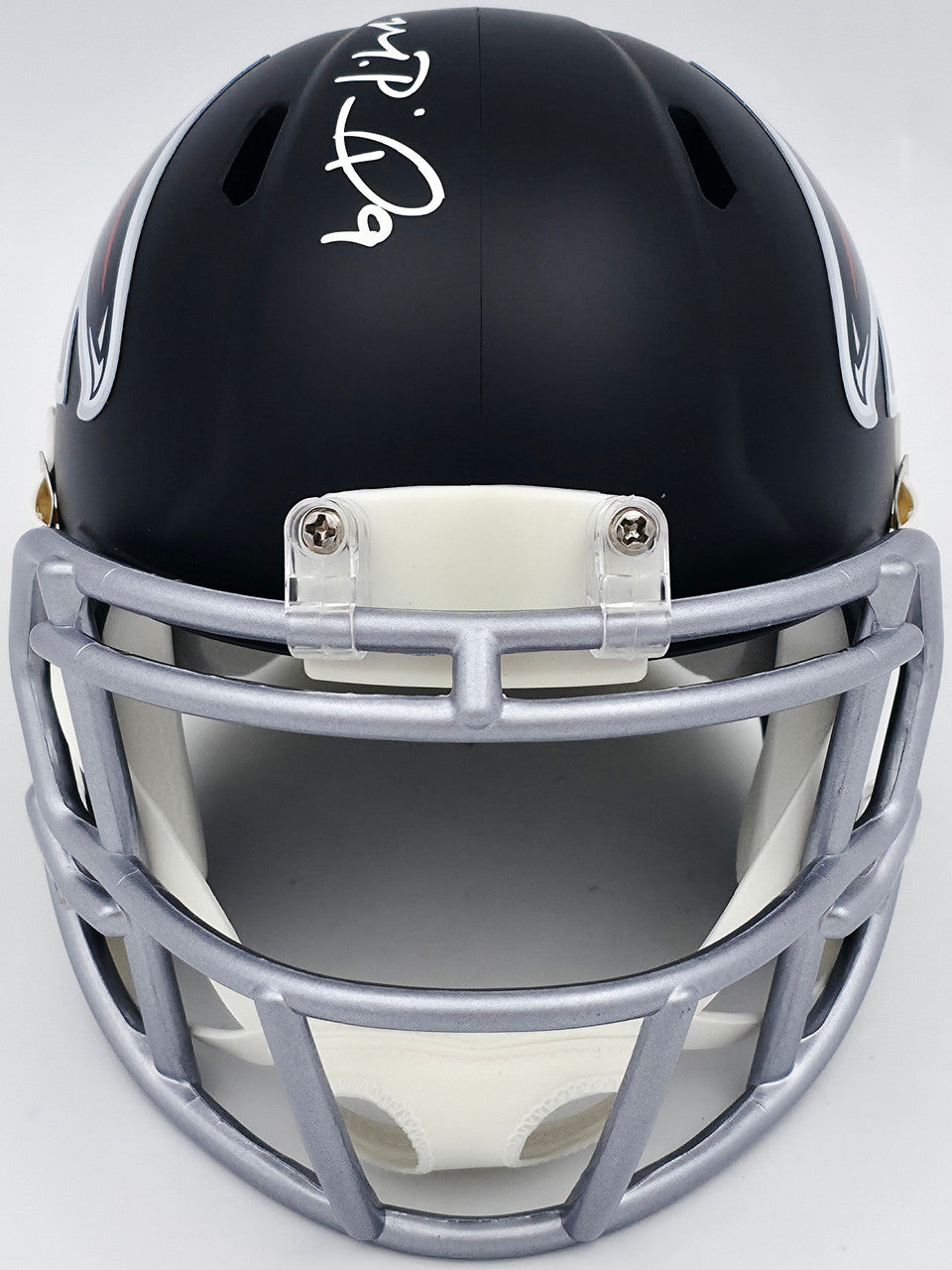 Michael Penix Jr. Autographed Atlanta Falcons Black Speed Mini Helmet Beckett BAS Witness Stock #242576