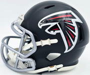 Michael Penix Jr. Autographed Atlanta Falcons Black Speed Mini Helmet Beckett BAS Witness Stock #242576