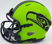 Ernest Jones IV Autographed Seattle Seahawks Rave Green Speed Mini Helmet MCS Holo Stock #242556