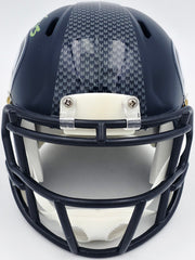 Ernest Jones IV Autographed Seattle Seahawks Blue Speed Mini Helmet MCS Holo Stock #242554