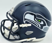 Ernest Jones IV Autographed Seattle Seahawks Blue Speed Mini Helmet MCS Holo Stock #242554
