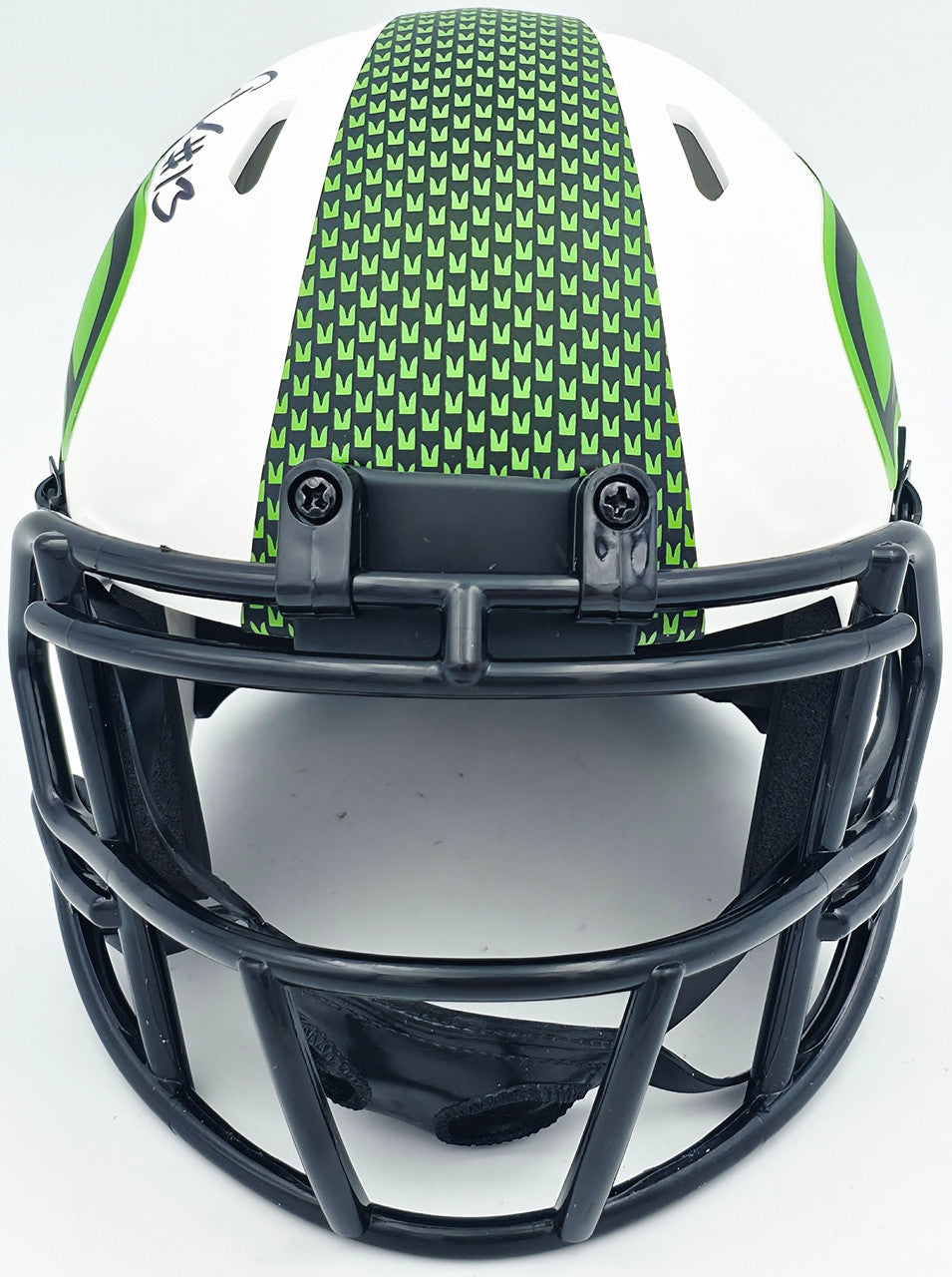 Ernest Jones IV Autographed Seattle Seahawks Lunar Eclipse White Speed Mini Helmet MCS Holo Stock #242555