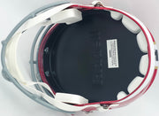 Michael Penix Jr. Autographed Atlanta Falcons 1966-69 Throwback Red Full Size Speed Replica Helmet Beckett BAS Witness Stock #242566