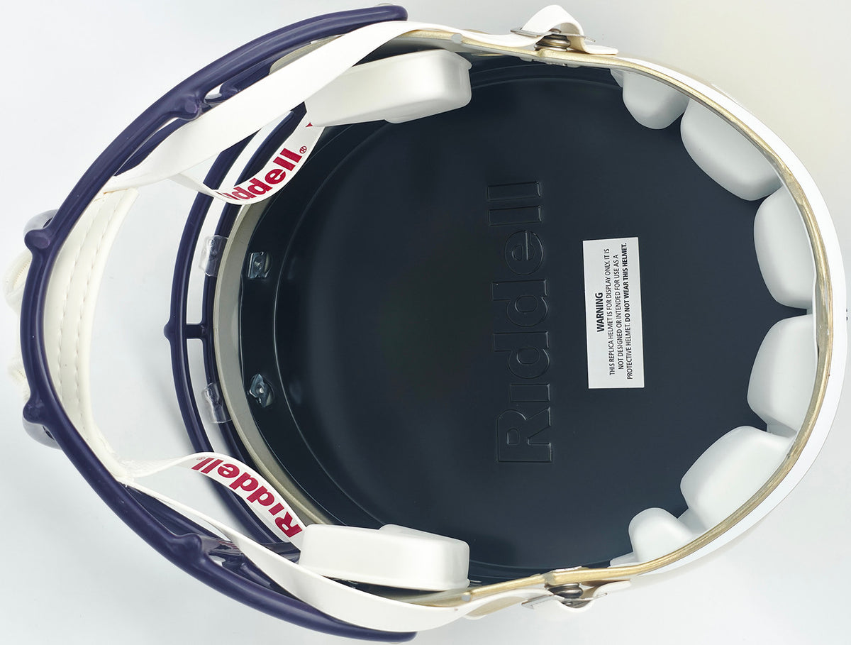 Michael Penix Jr. Autographed Washington Huskies Gold Full Size Speed Replica Helmet Beckett BAS Witness Stock #242565