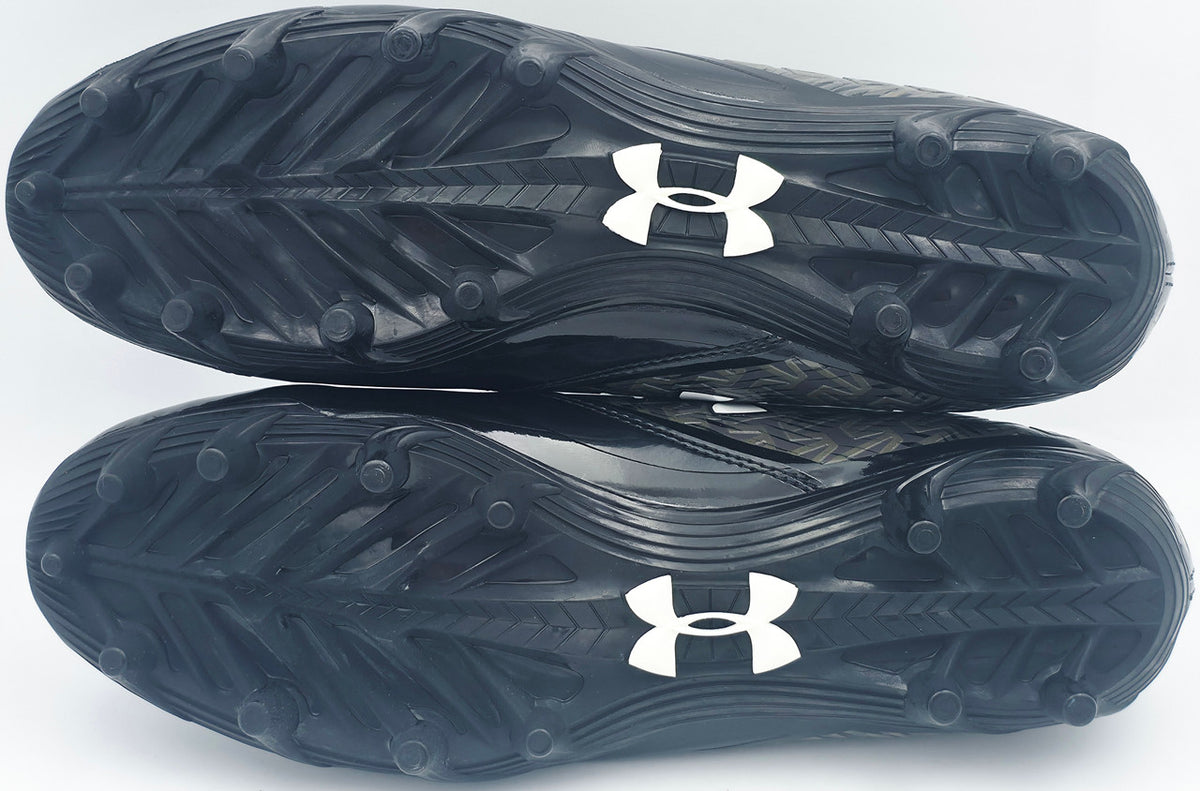 Ernest Jones IV Autographed Pair of Black Under Armour Cleats Seattle Seahawks Size 10 MCS Holo Stock #242564