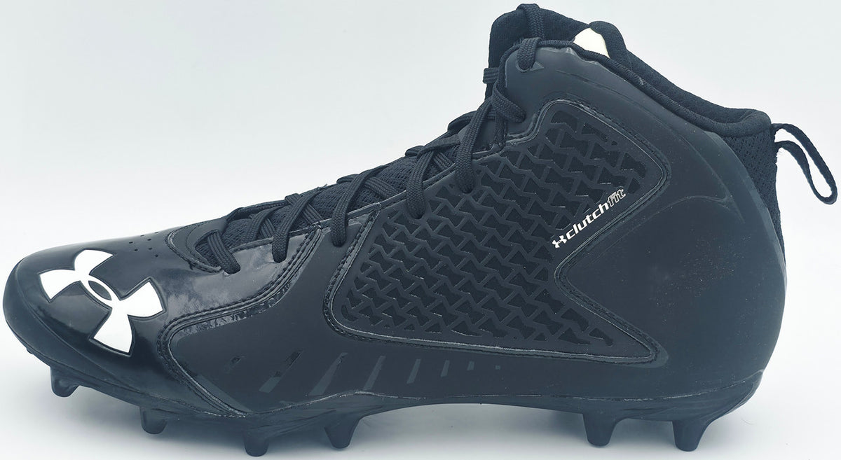 Michael Penix Jr. Autographed Pair of Black Under Armour Team Fierce MC Cleats Atlanta Falcons Size 12 Beckett BAS Witness Stock #242578