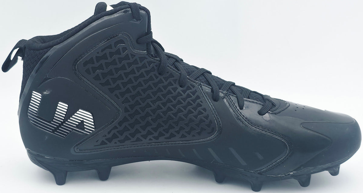 Michael Penix Jr. Autographed Pair of Black Under Armour Team Fierce MC Cleats Atlanta Falcons Size 12 Beckett BAS Witness Stock #242578