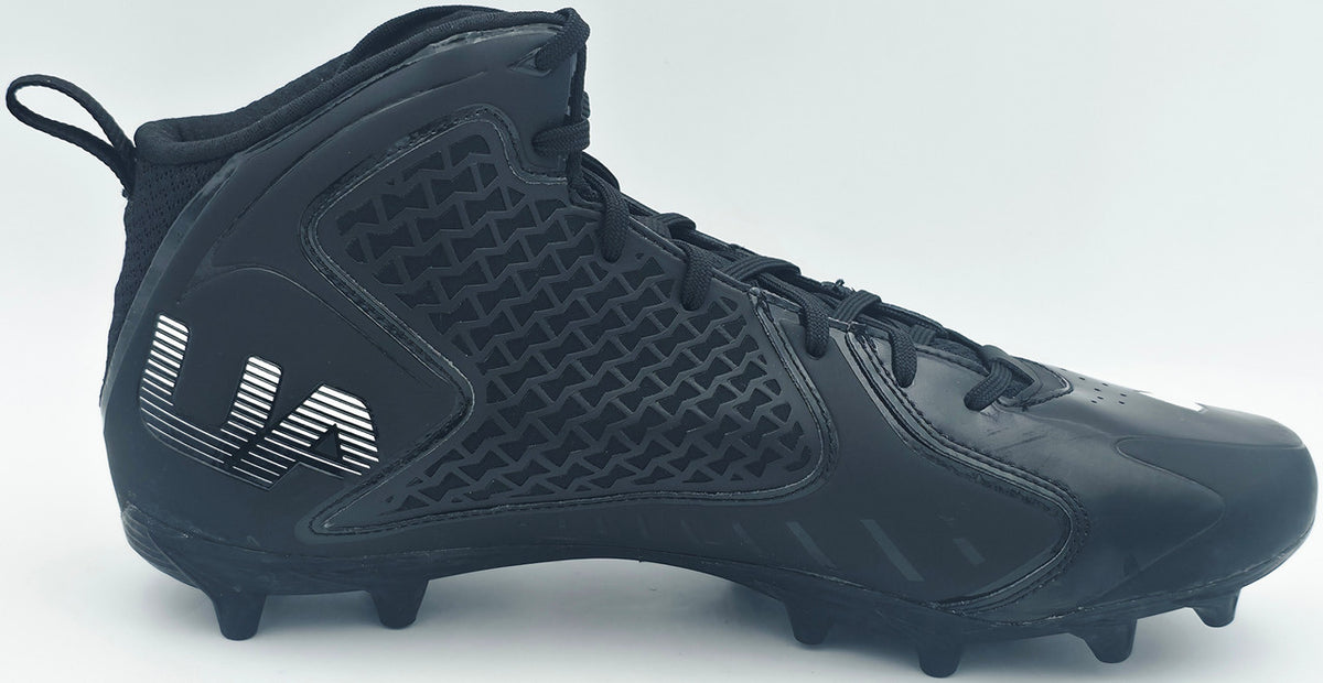 Michael Penix Jr. Autographed Pair of Black Under Armour Team Fierce MC Cleats Atlanta Falcons Size 13 Beckett BAS Witness Stock #242579