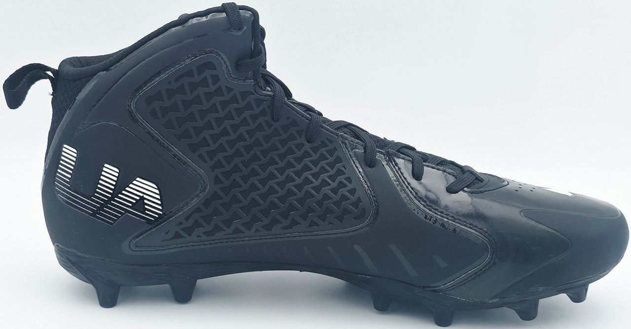 Michael Penix Jr. Autographed Pair of Black Under Armour Team Fierce MC Cleats Atlanta Falcons Size 13.5 Beckett BAS Witness Stock #242580
