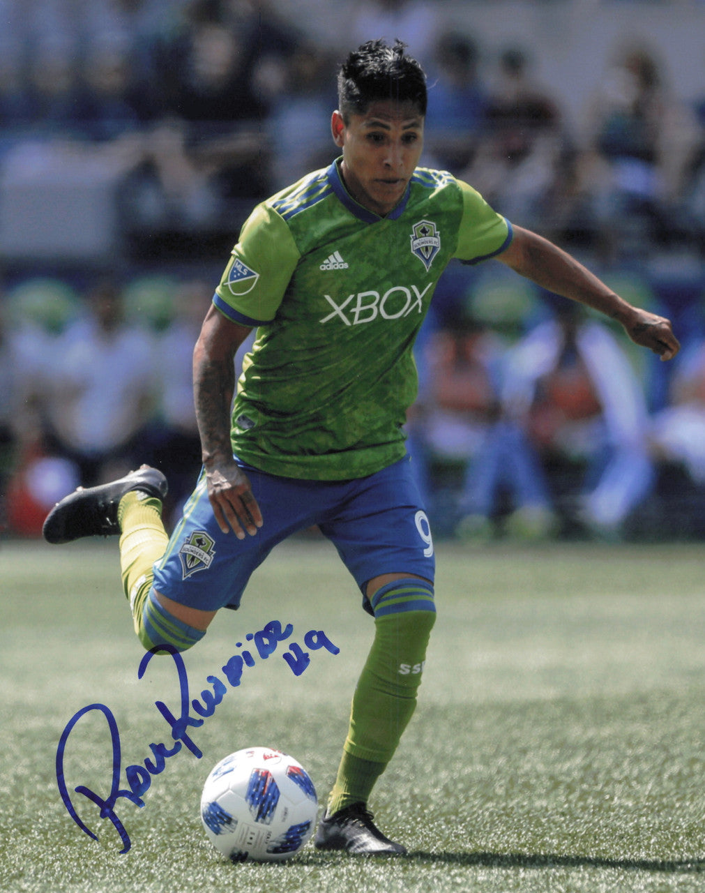 Raul Ruidiaz Autographed 8x10 Photo Seattle Sounders SKU #244068