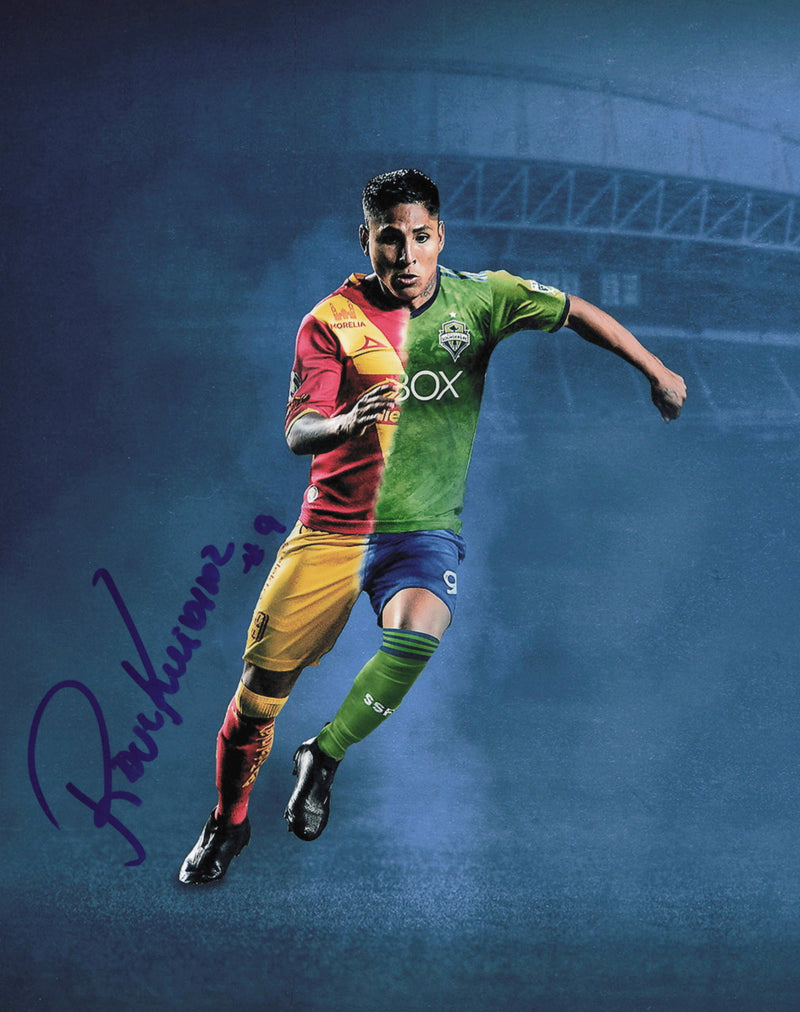 Raul Ruidiaz Autographed 8x10 Photo Seattle Sounders SKU #244069