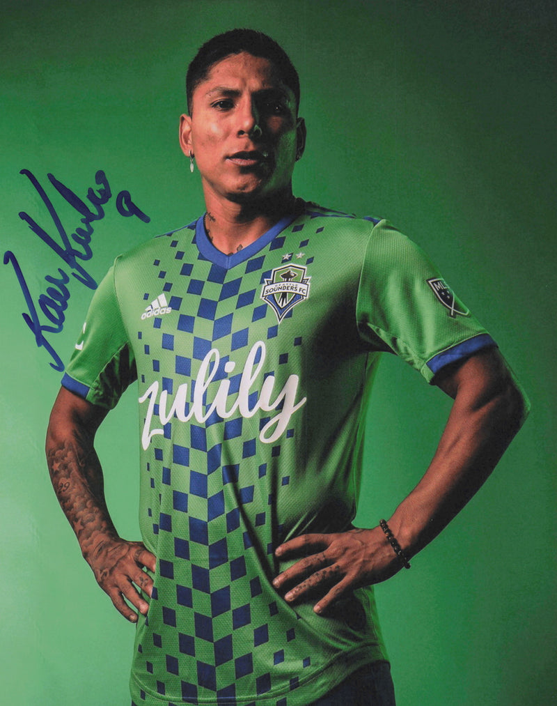Raul Ruidiaz Autographed 8x10 Photo Seattle Sounders SKU #244078