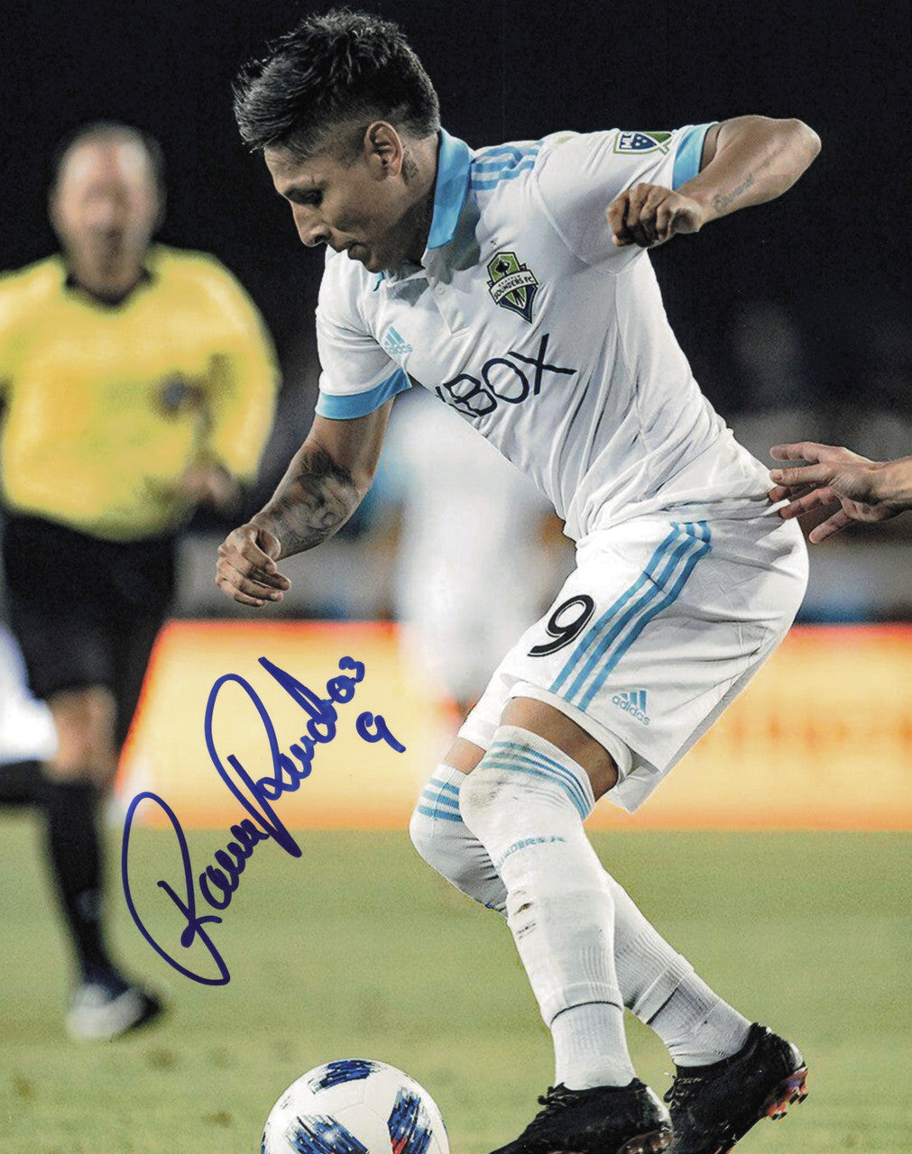 Raul Ruidiaz Autographed 8x10 Photo Seattle Sounders SKU #244089
