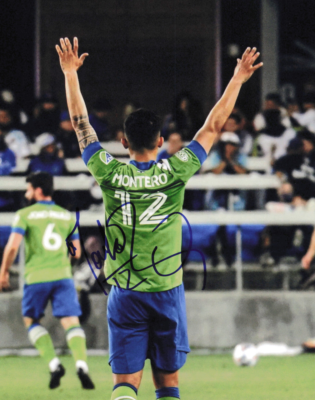Fredy Montero Autographed 8x10 Photo Seattle Sounders SKU #244134