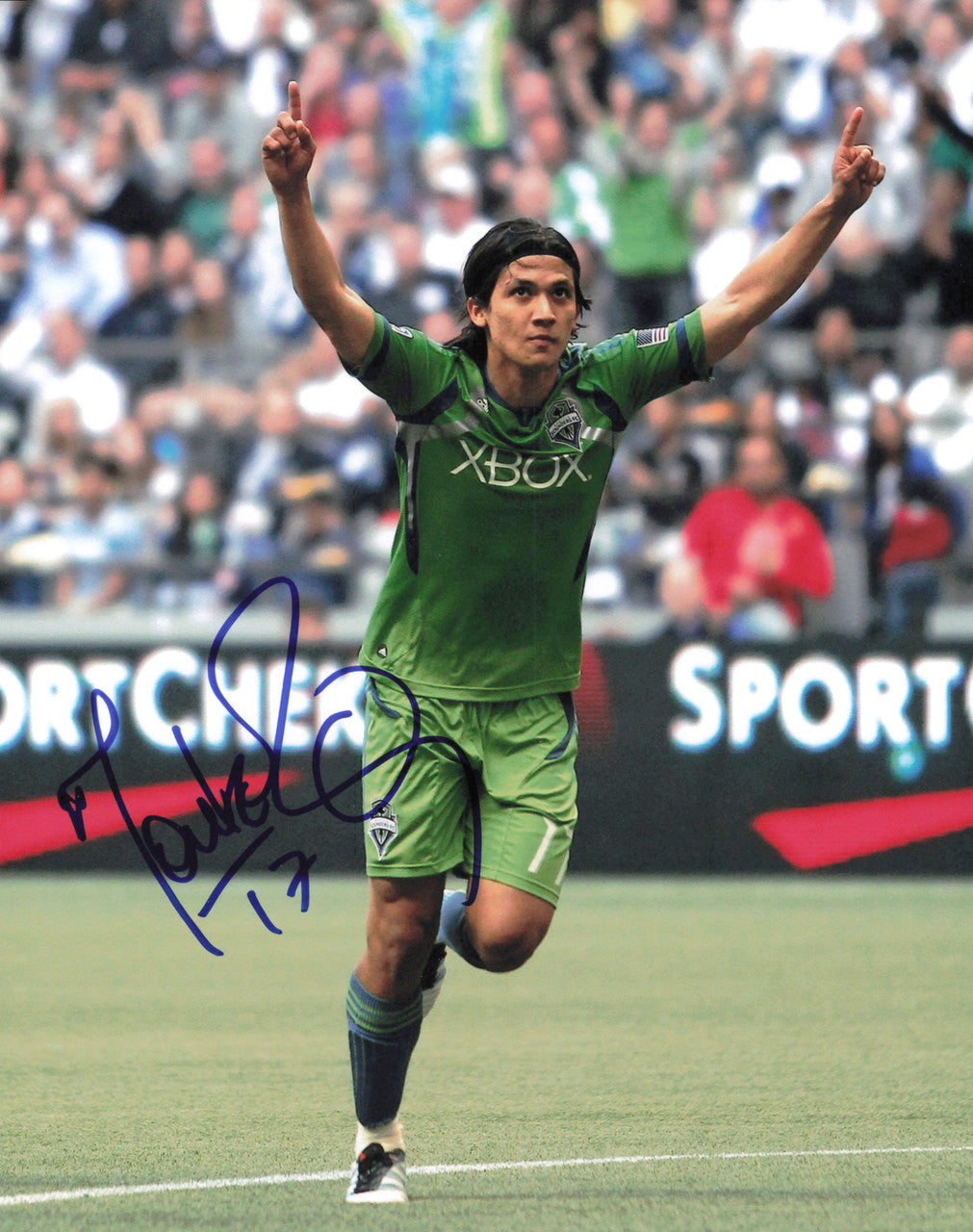 Fredy Montero Autographed 8x10 Photo Seattle Sounders SKU #244136