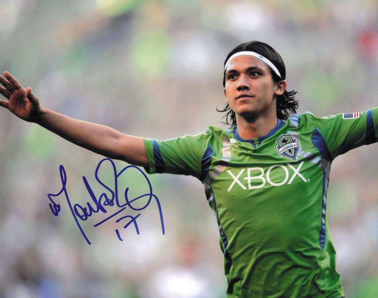 Fredy Montero Autographed 8x10 Photo Seattle Sounders SKU #244140