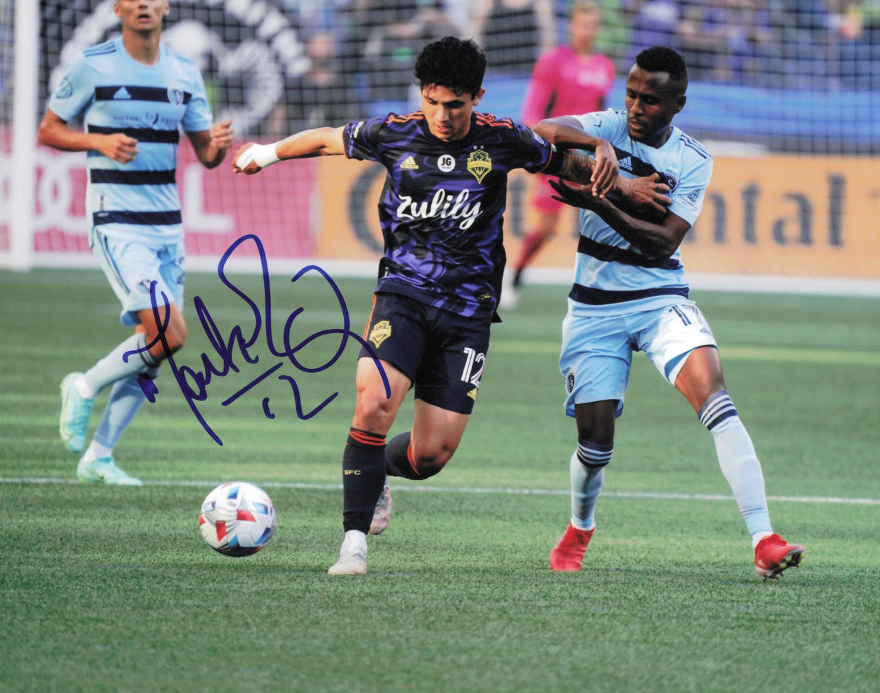 Fredy Montero Autographed 8x10 Photo Seattle Sounders SKU #244142