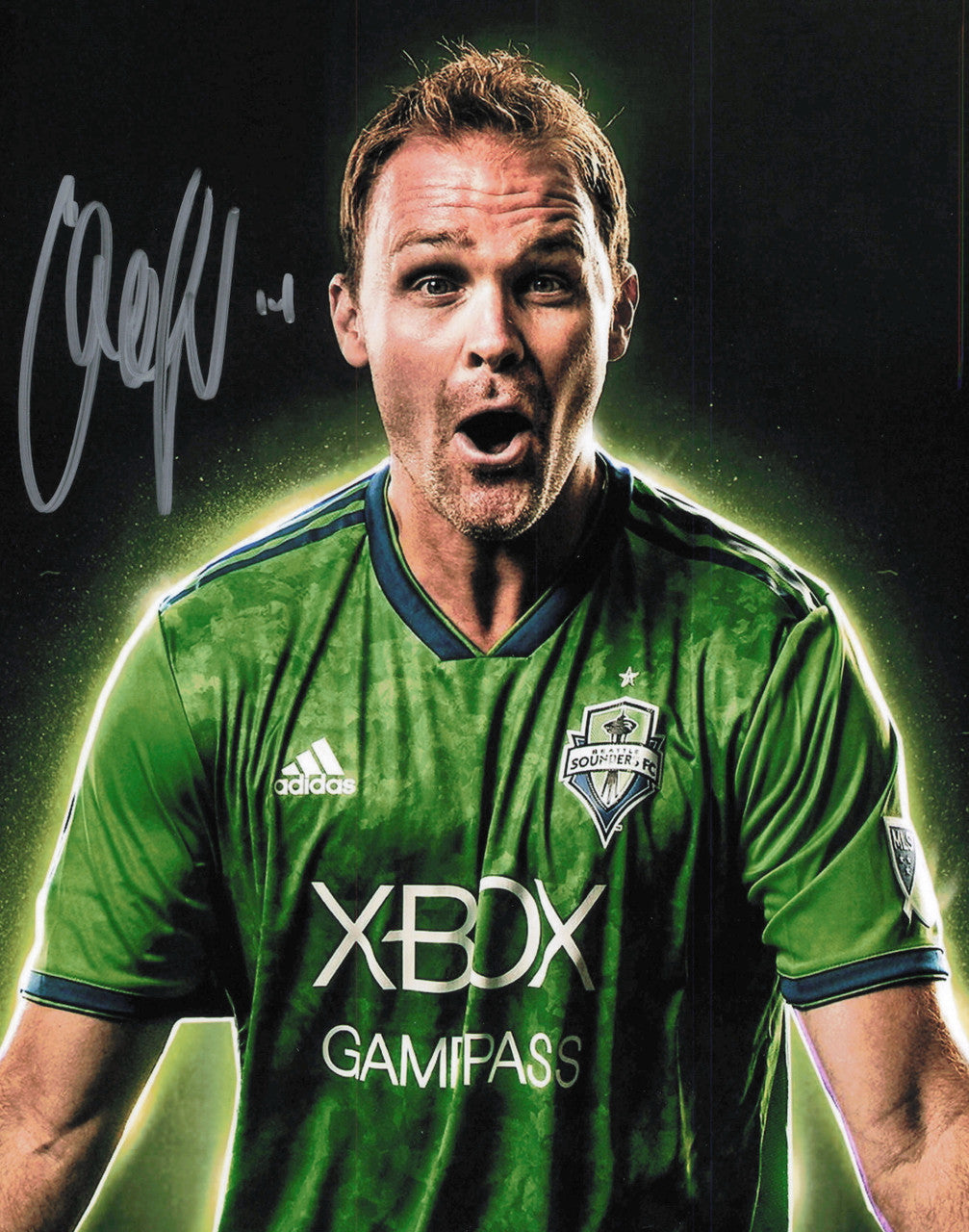 Chad Marshall Autographed 8x10 Photo Seattle Sounders SKU #244150