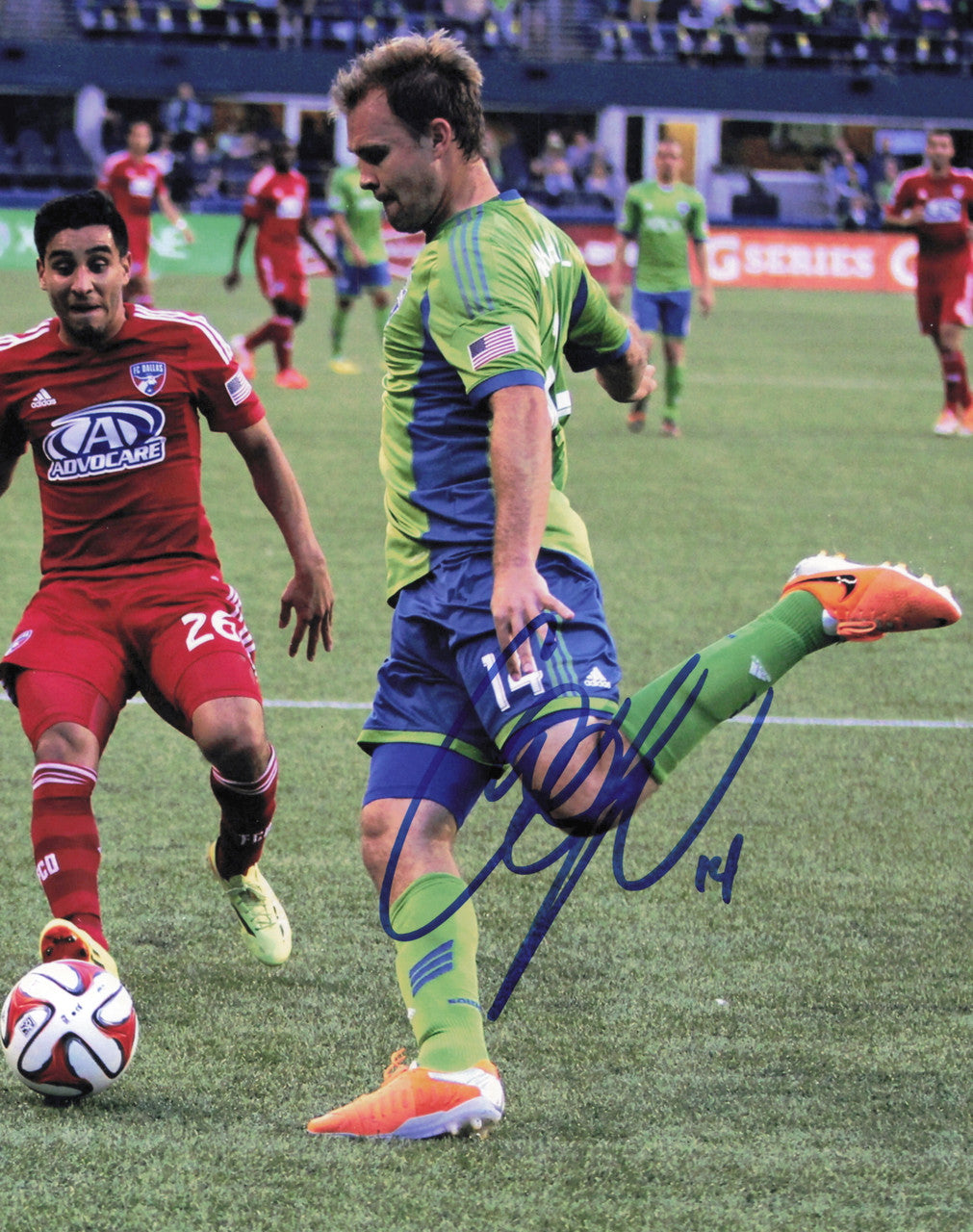 Chad Marshall Autographed 8x10 Photo Seattle Sounders SKU #244157