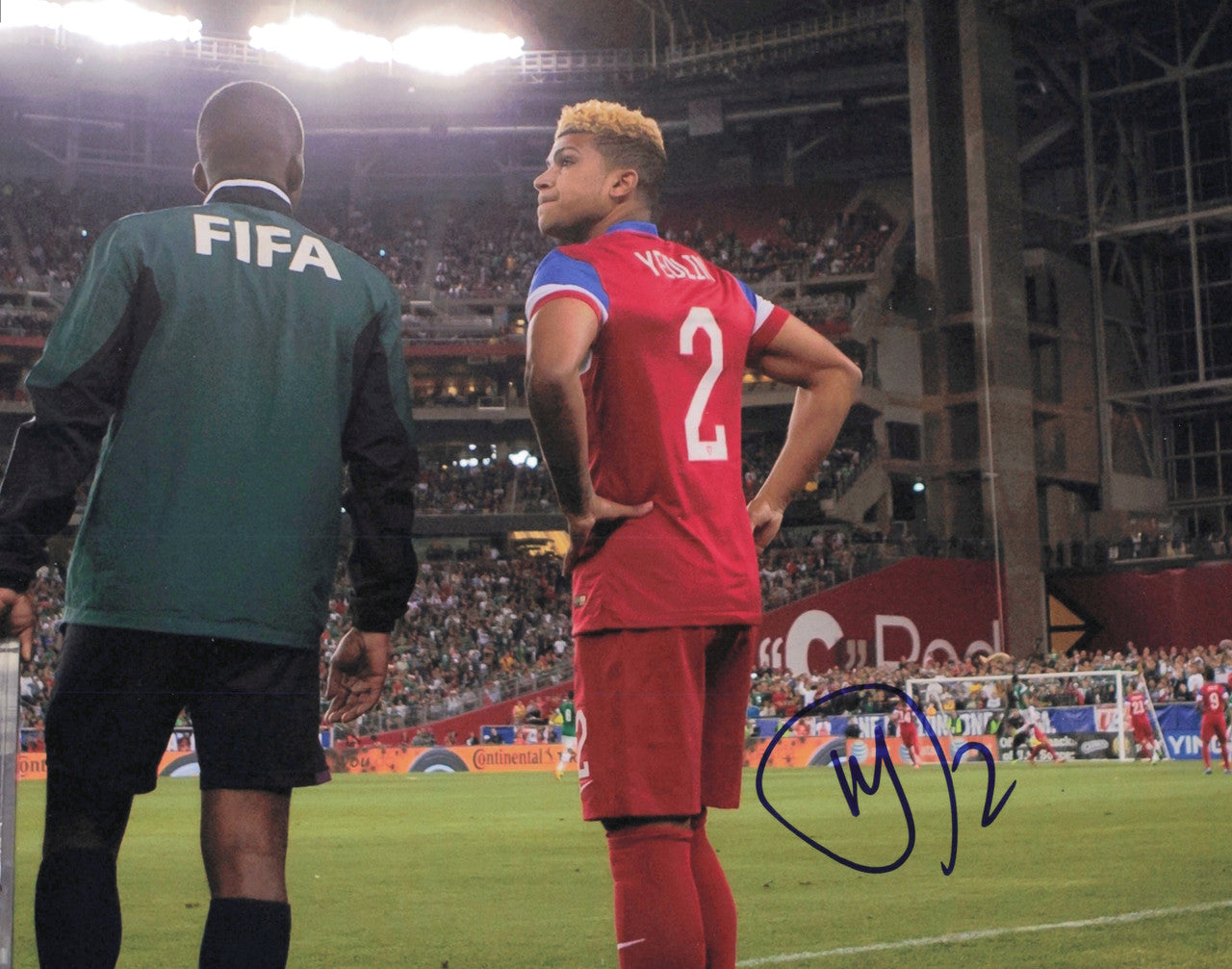 DeAndre Yedlin Autographed 8x10 Photo Team USA Men's National Soccer Team SKU #244190