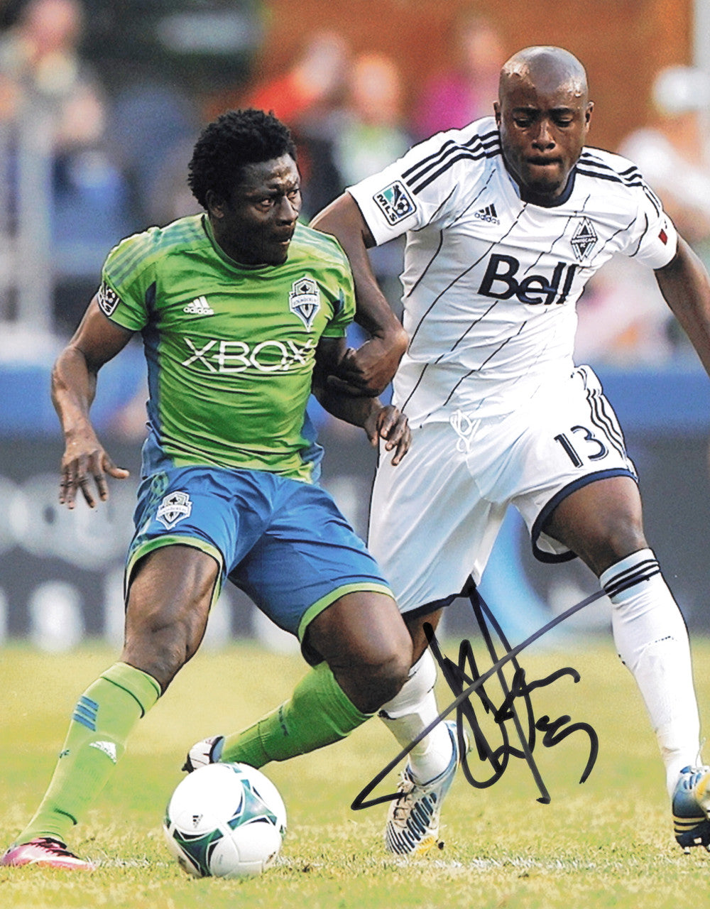 Obafemi Martins Autographed 8x10 Photo Seattle Sounders SKU #244209