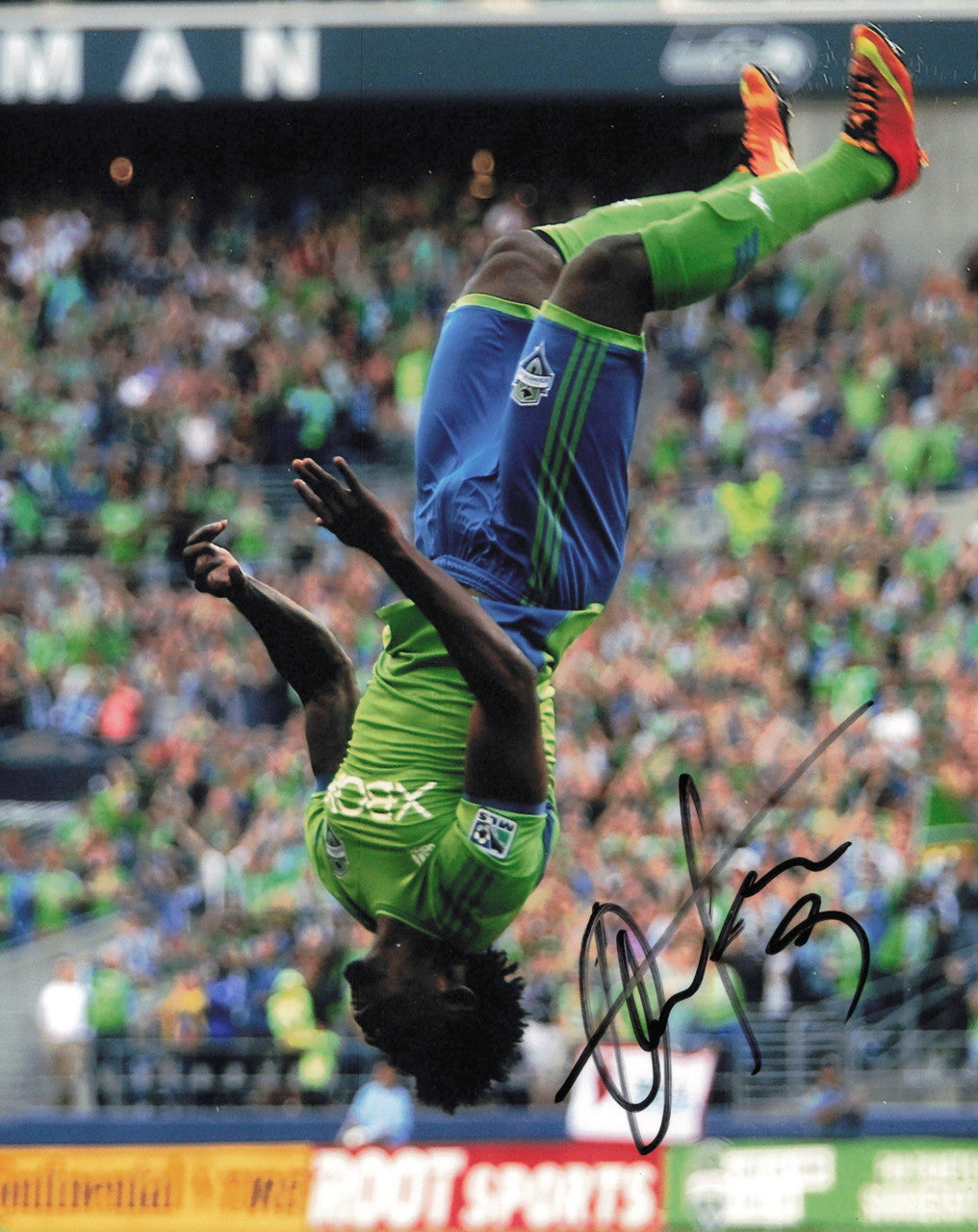Obafemi Martins Autographed 8x10 Photo Seattle Sounders SKU #244210