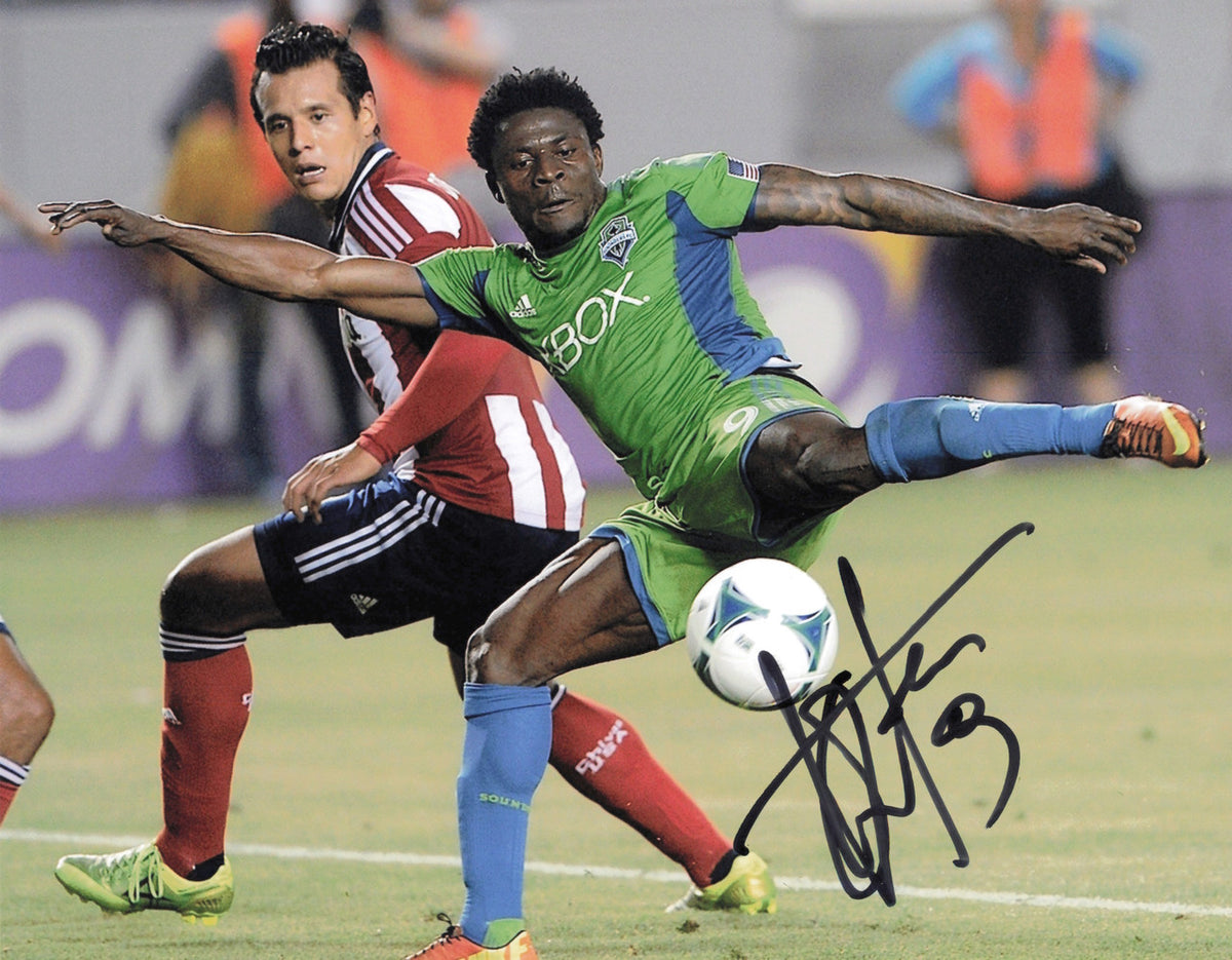 Obafemi Martins Autographed 8x10 Photo Seattle Sounders SKU #244211