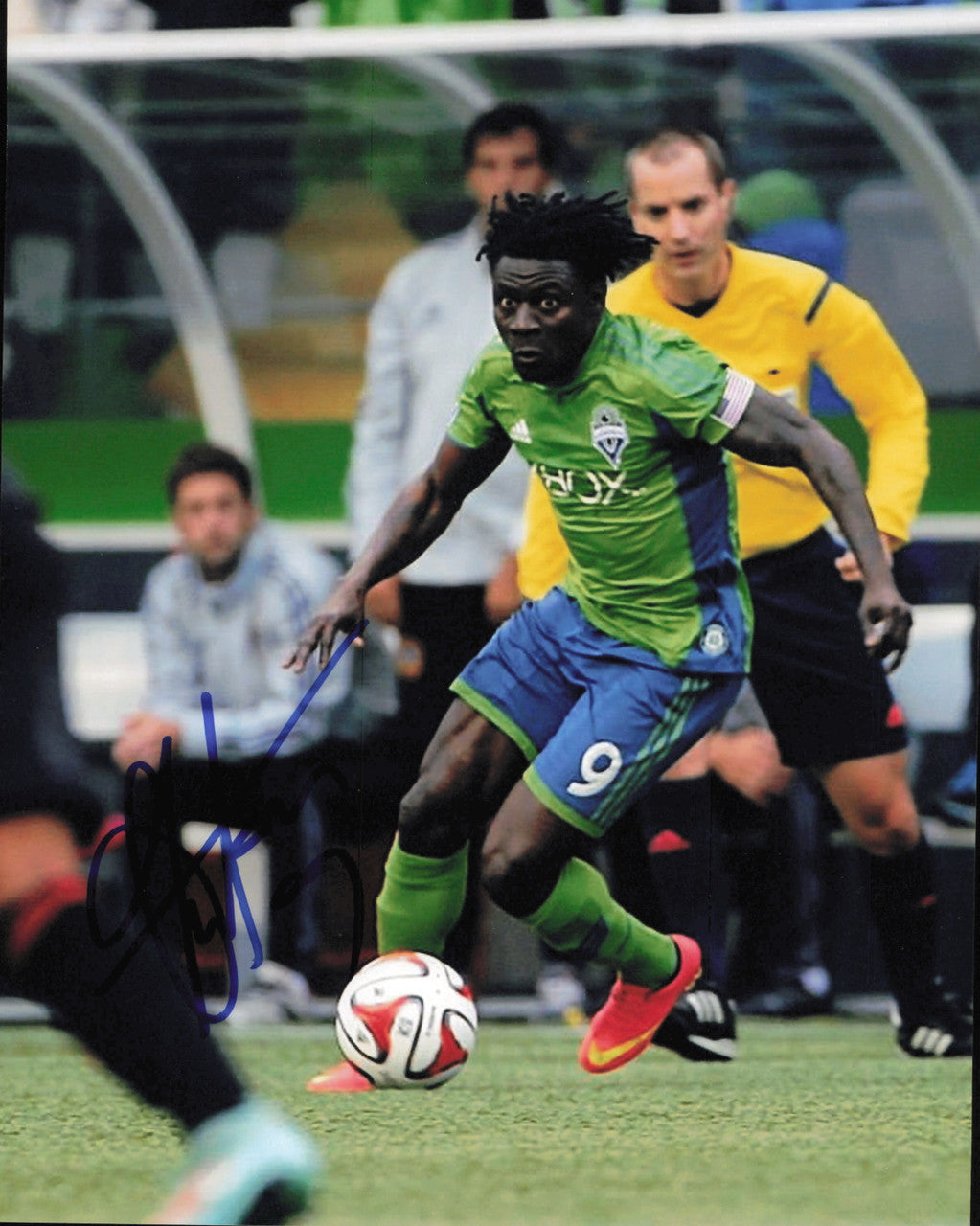 Obafemi Martins Autographed 8x10 Photo Seattle Sounders SKU #244212
