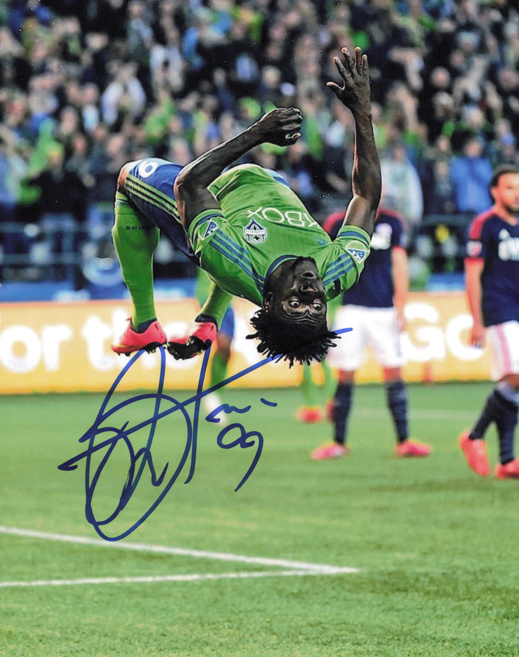 Obafemi Martins Autographed 8x10 Photo Seattle Sounders SKU #244215