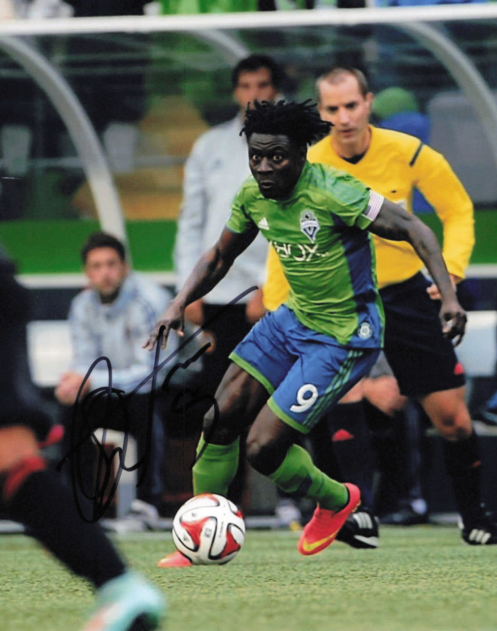 Obafemi Martins Autographed 8x10 Photo Seattle Sounders SKU #244219