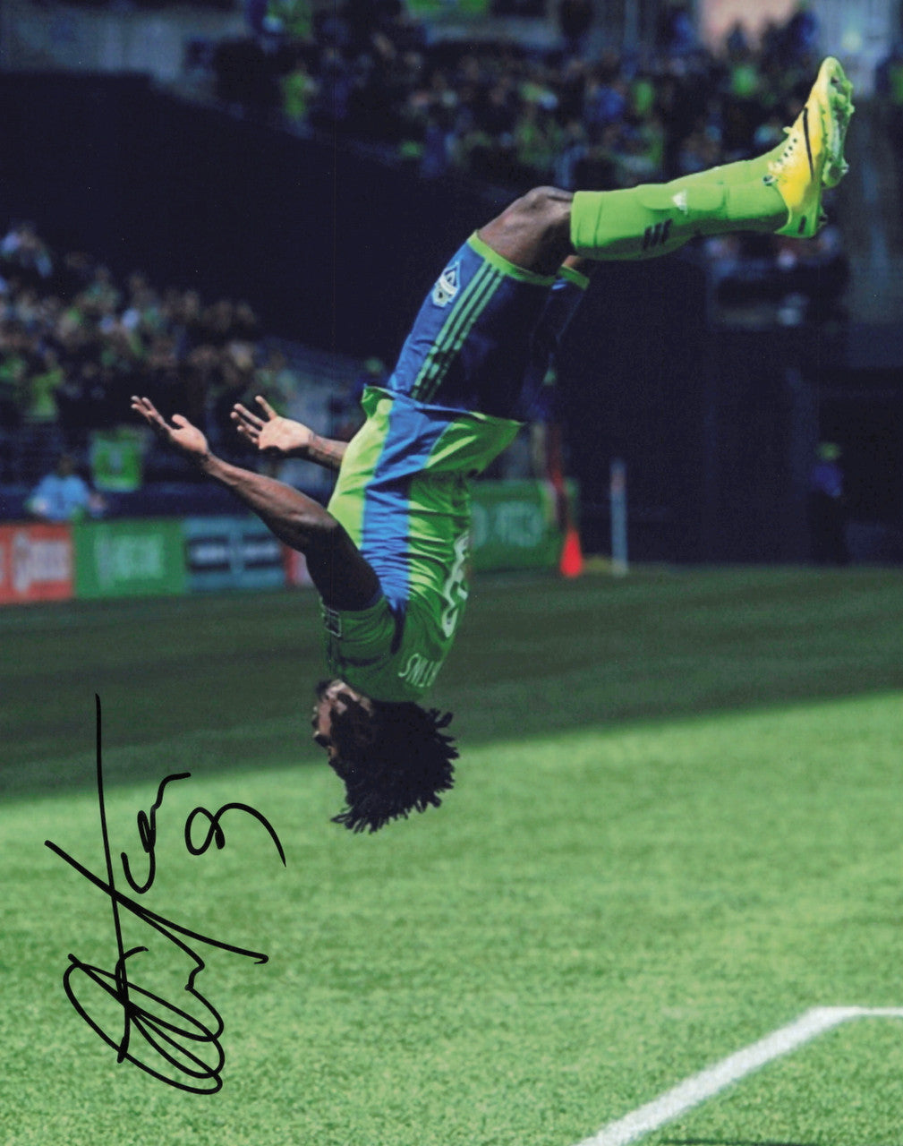 Obafemi Martins Autographed 8x10 Photo Seattle Sounders SKU #244221