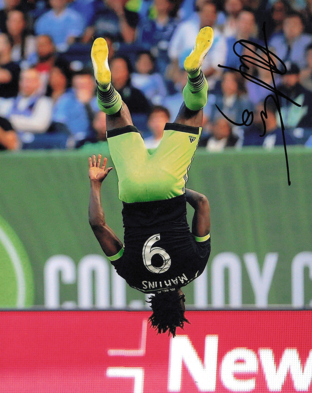 Obafemi Martins Autographed 8x10 Photo Seattle Sounders SKU #244222