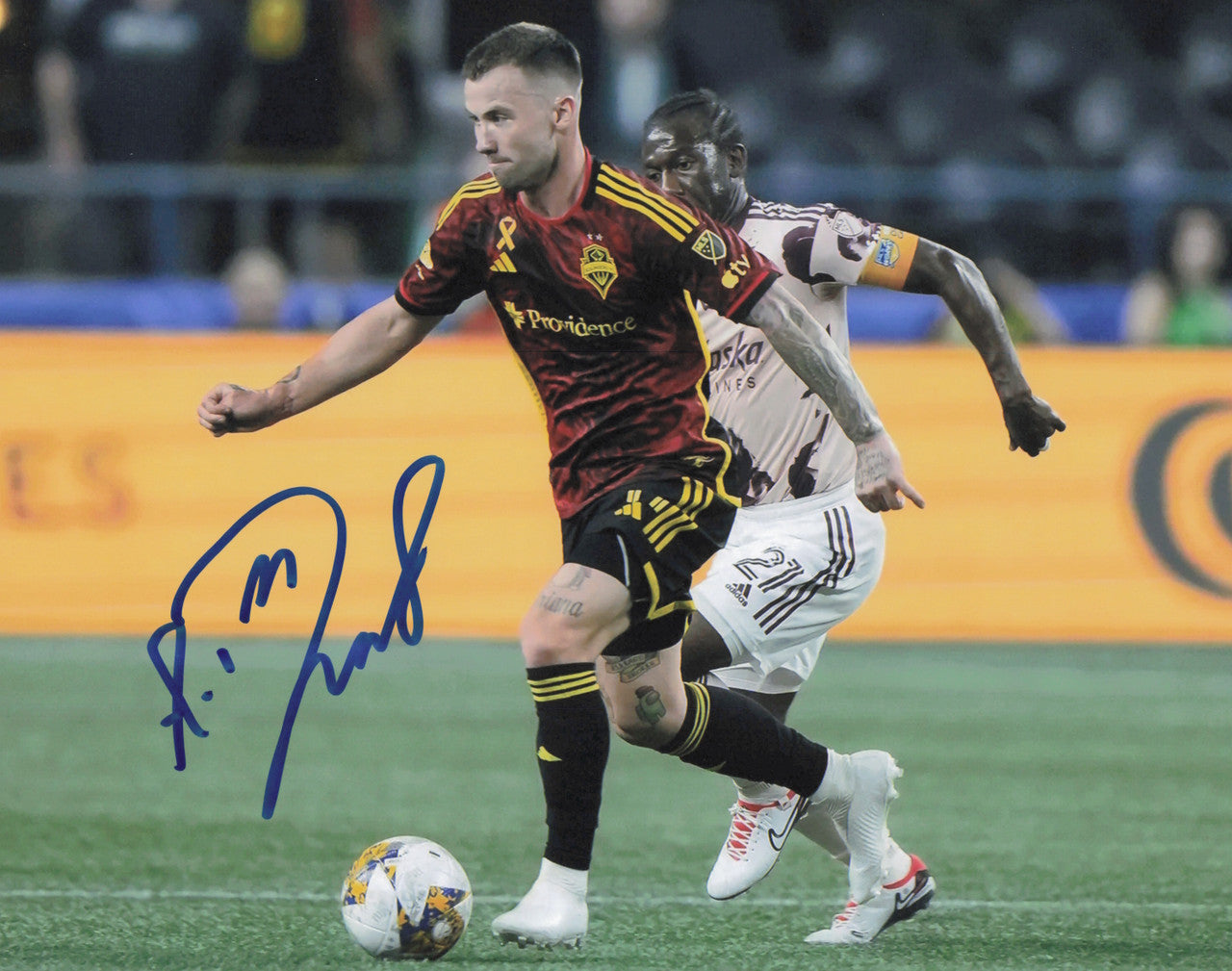 Albert Rusnak Autographed 8x10 Photo Seattle Sounders SKU #244264