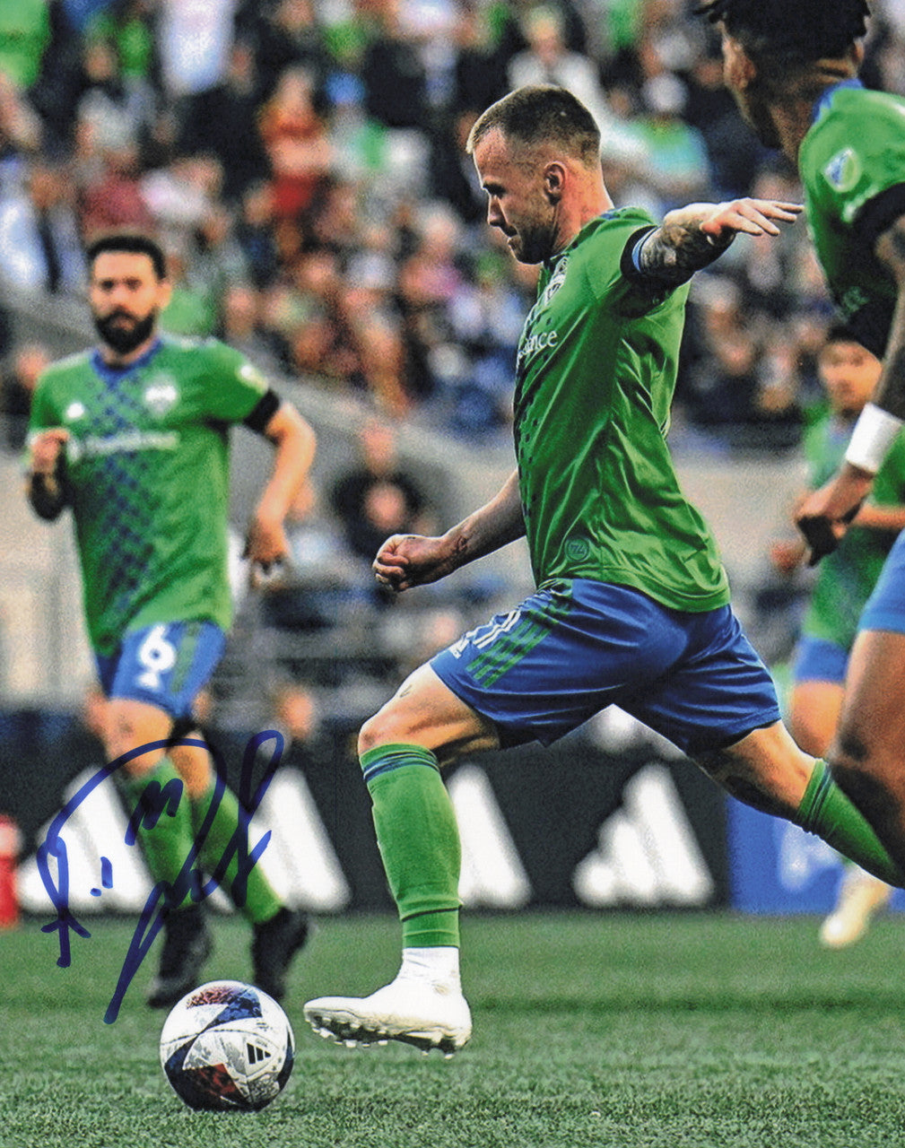 Albert Rusnak Autographed 8x10 Photo Seattle Sounders SKU #244266