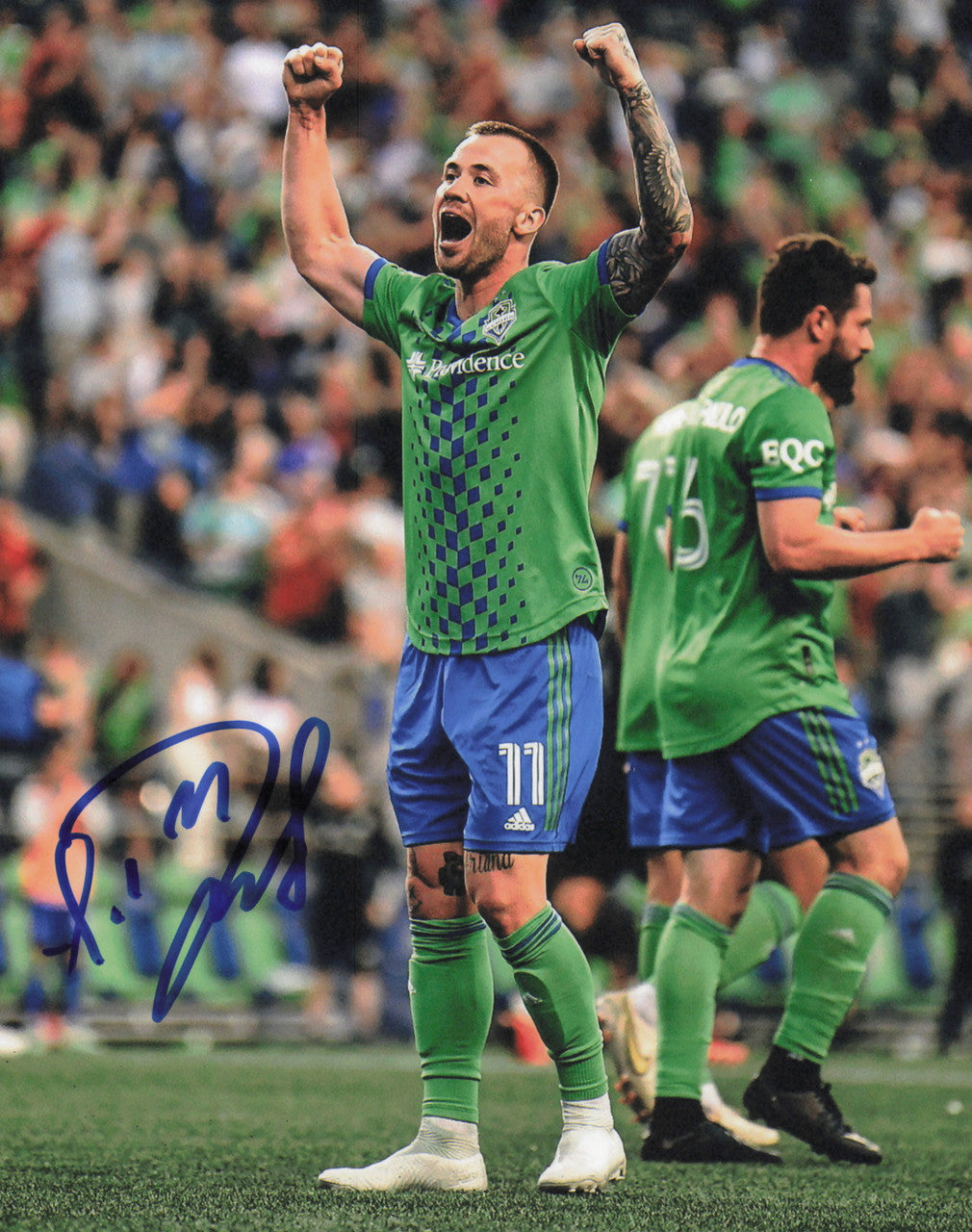 Albert Rusnak Autographed 8x10 Photo Seattle Sounders SKU #244267