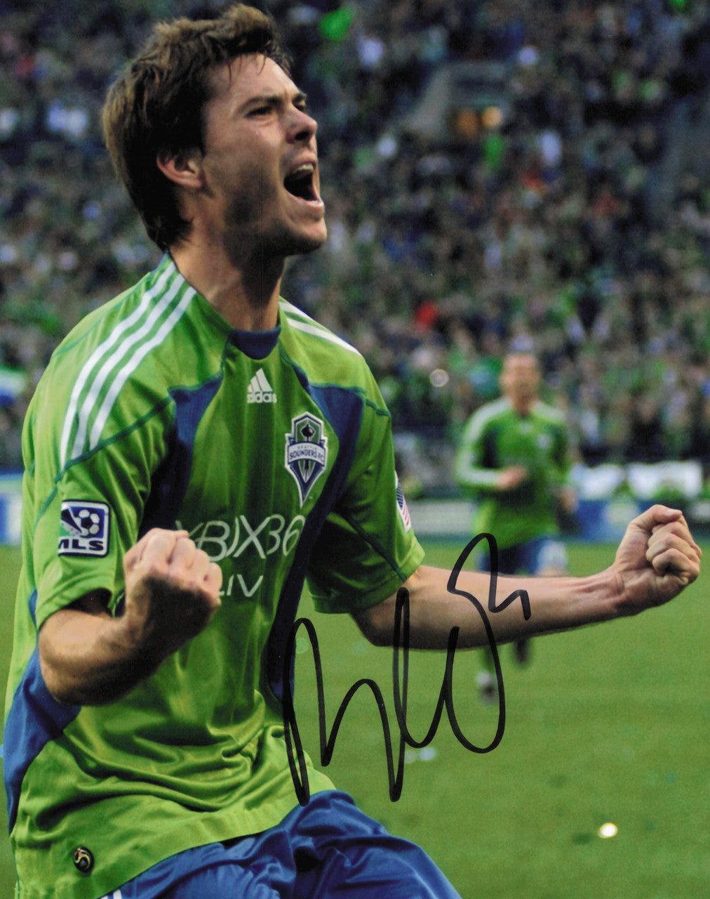 Brad Evans Autographed 8x10 Photo Seattle Sounders SKU #244278