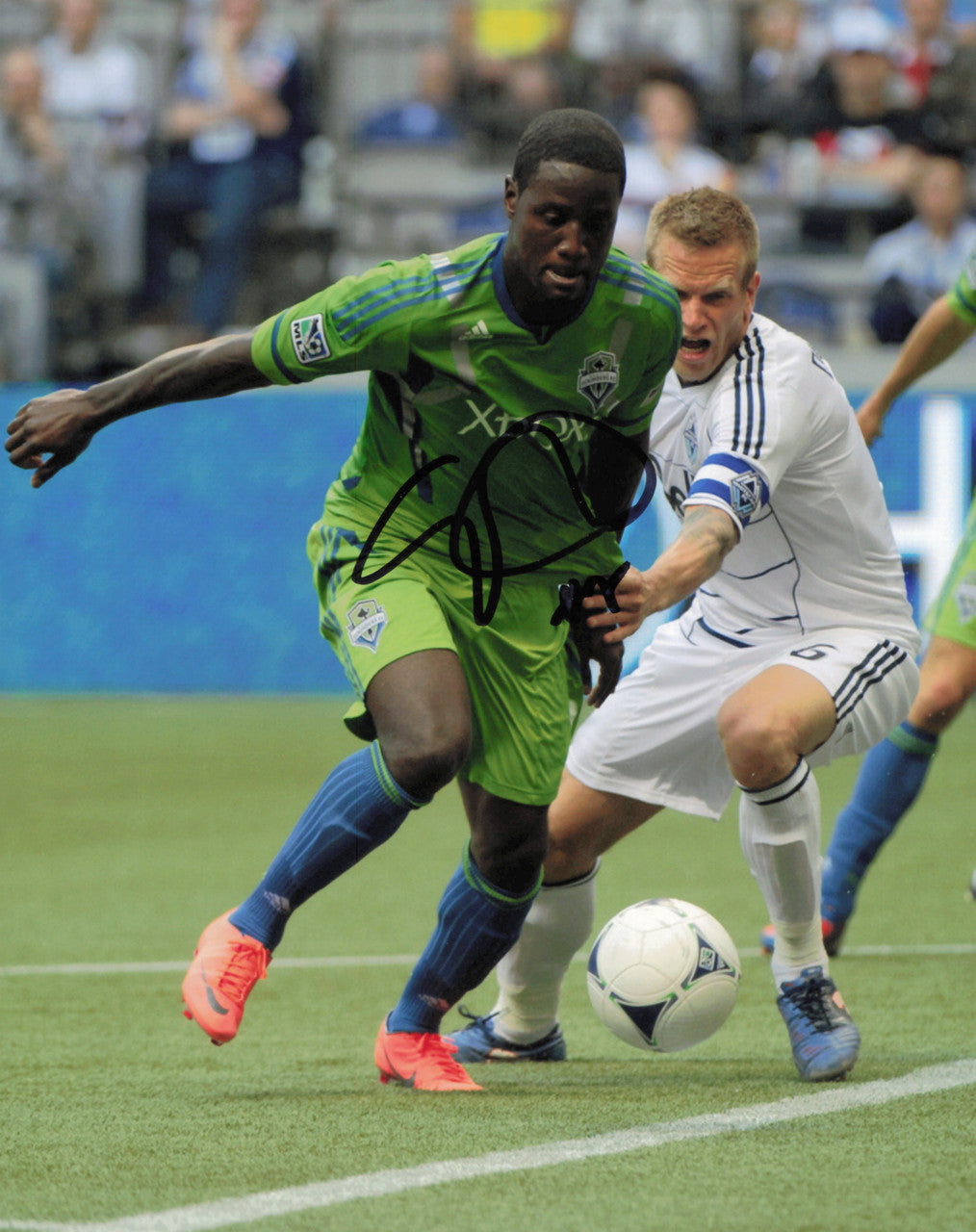 Eddie Johnson Autographed 8x10 Photo Seattle Sounders SKU #244291