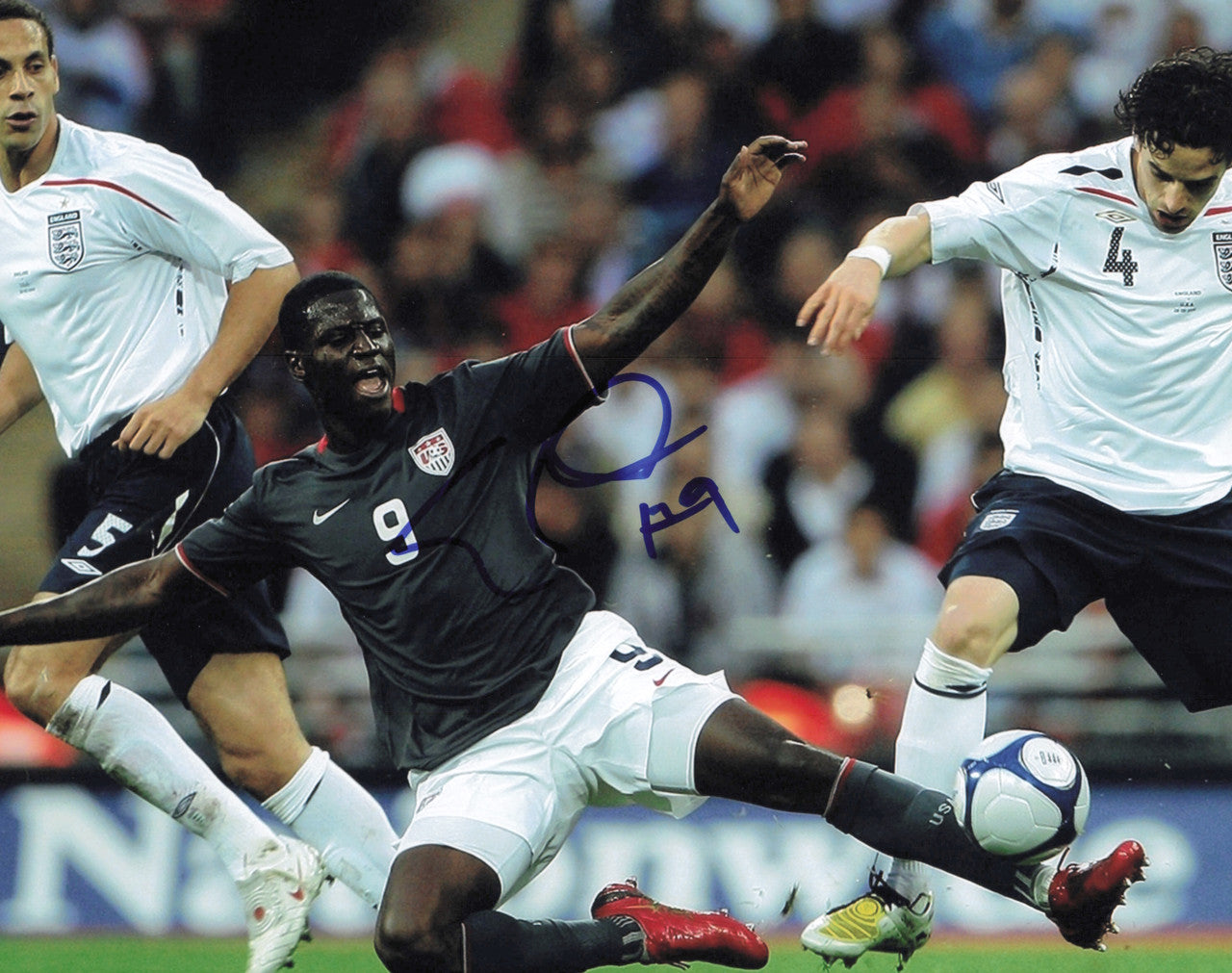 Eddie Johnson Autographed 8x10 Photo Team USA Men's National Soccer Team SKU #244292