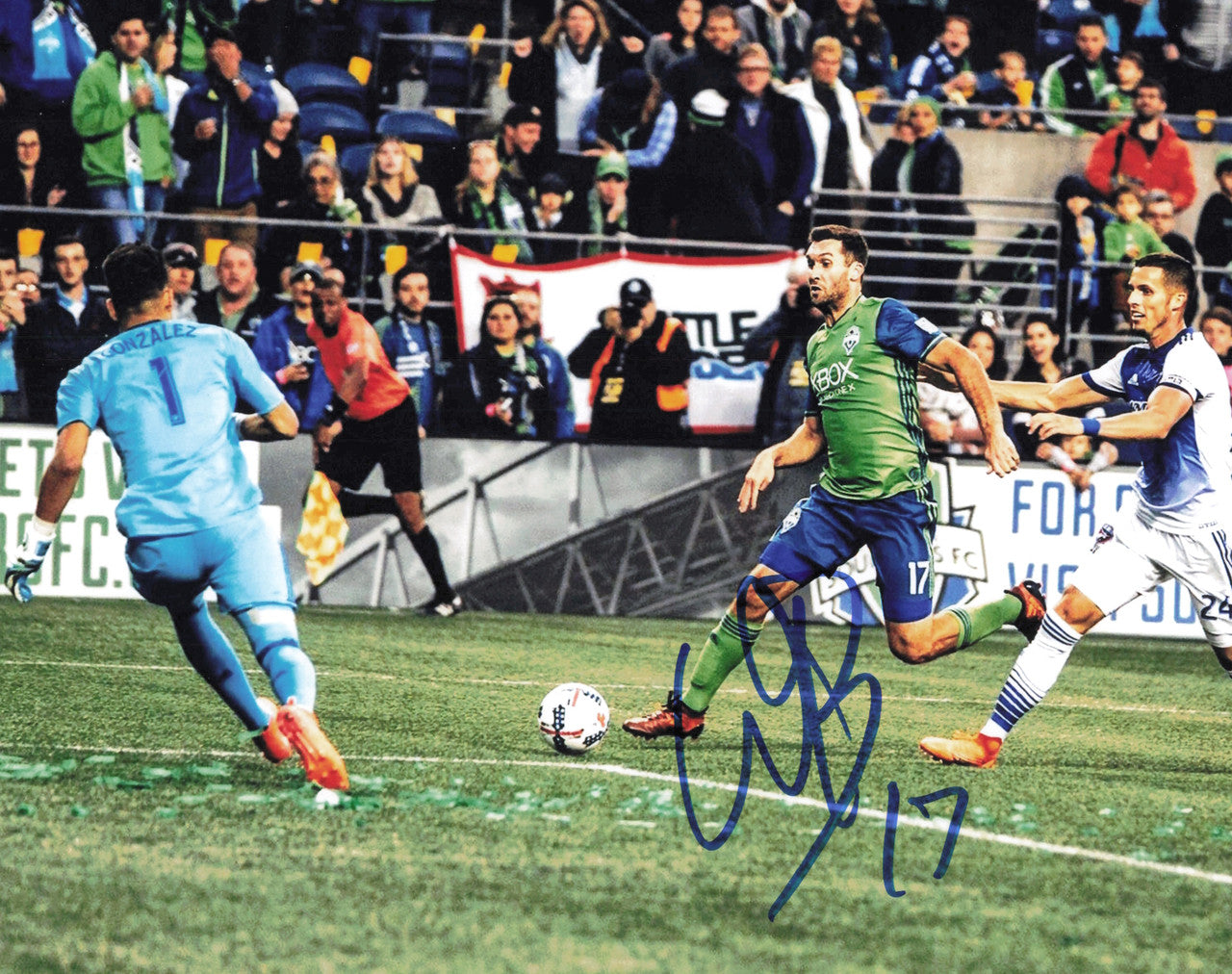 Will Bruin Autographed 8x10 Photo Seattle Sounders SKU #244356