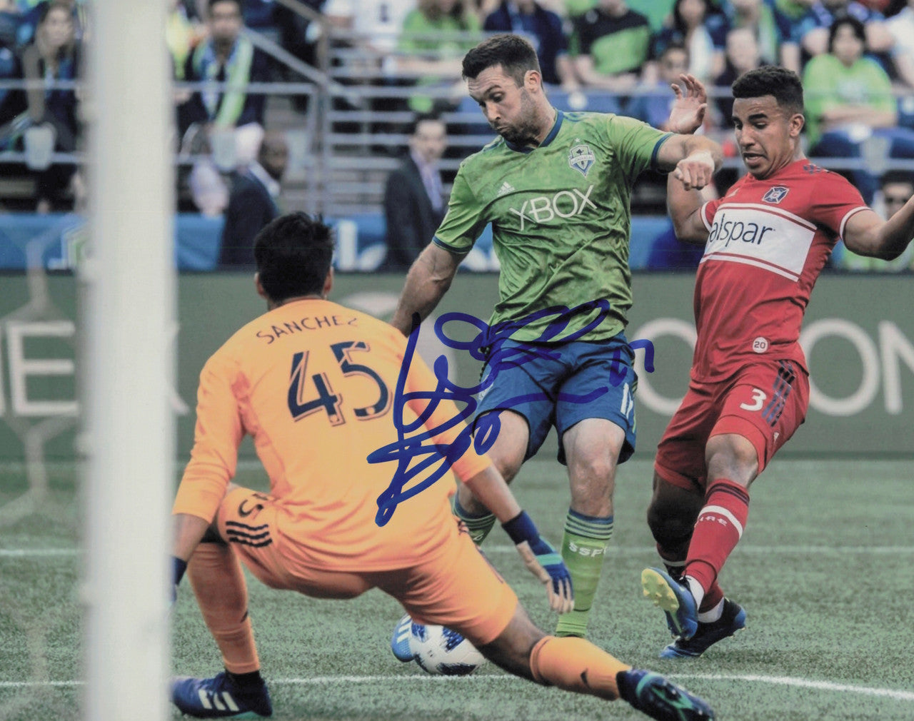 Will Bruin Autographed 8x10 Photo Seattle Sounders SKU #244365