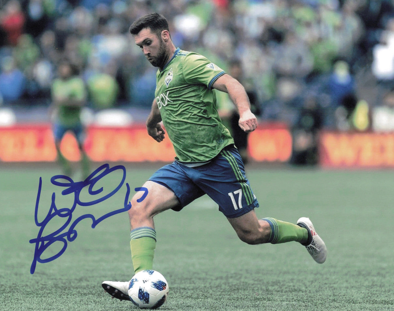 Will Bruin Autographed 8x10 Photo Seattle Sounders SKU #244368