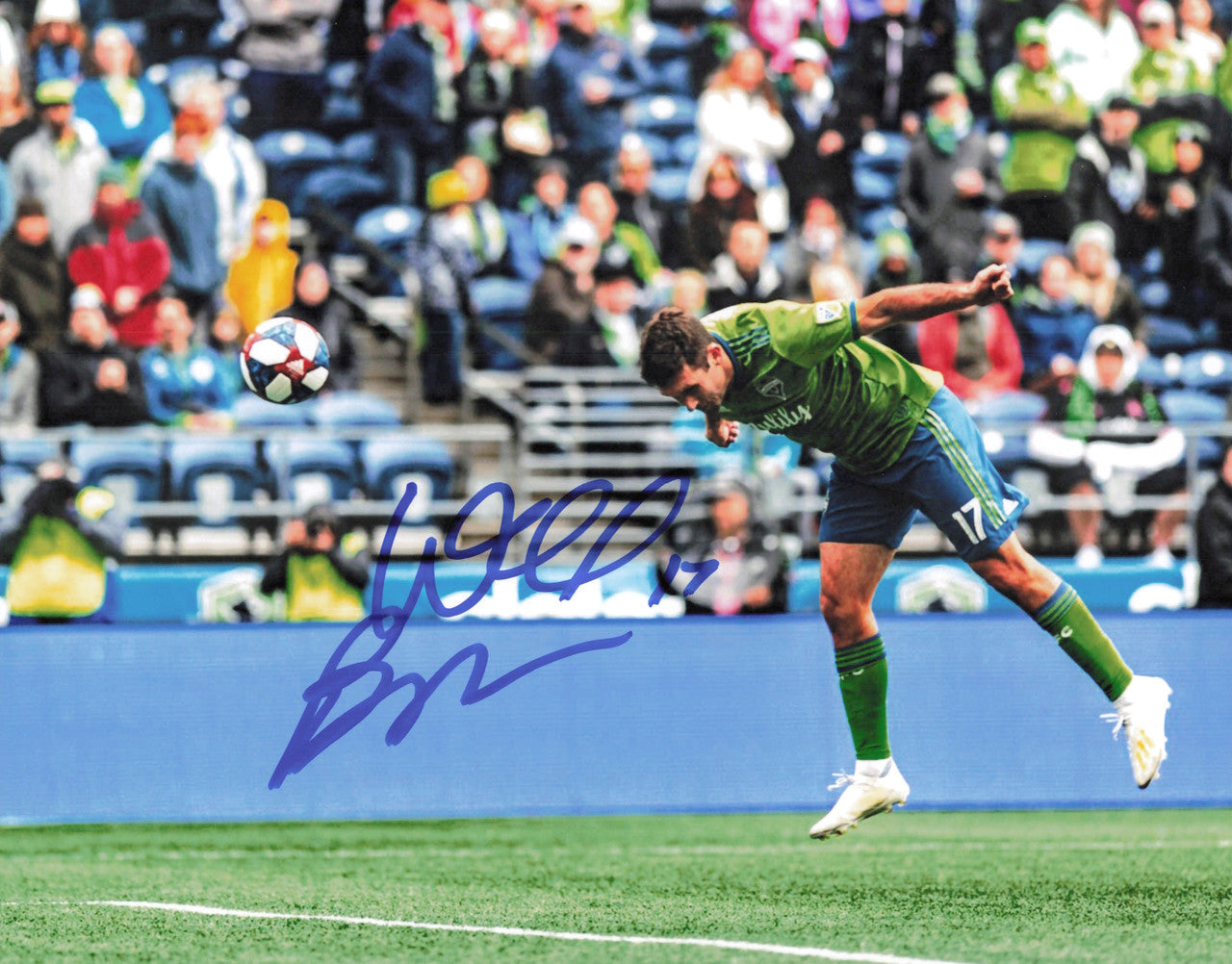 Will Bruin Autographed 8x10 Photo Seattle Sounders SKU #244371