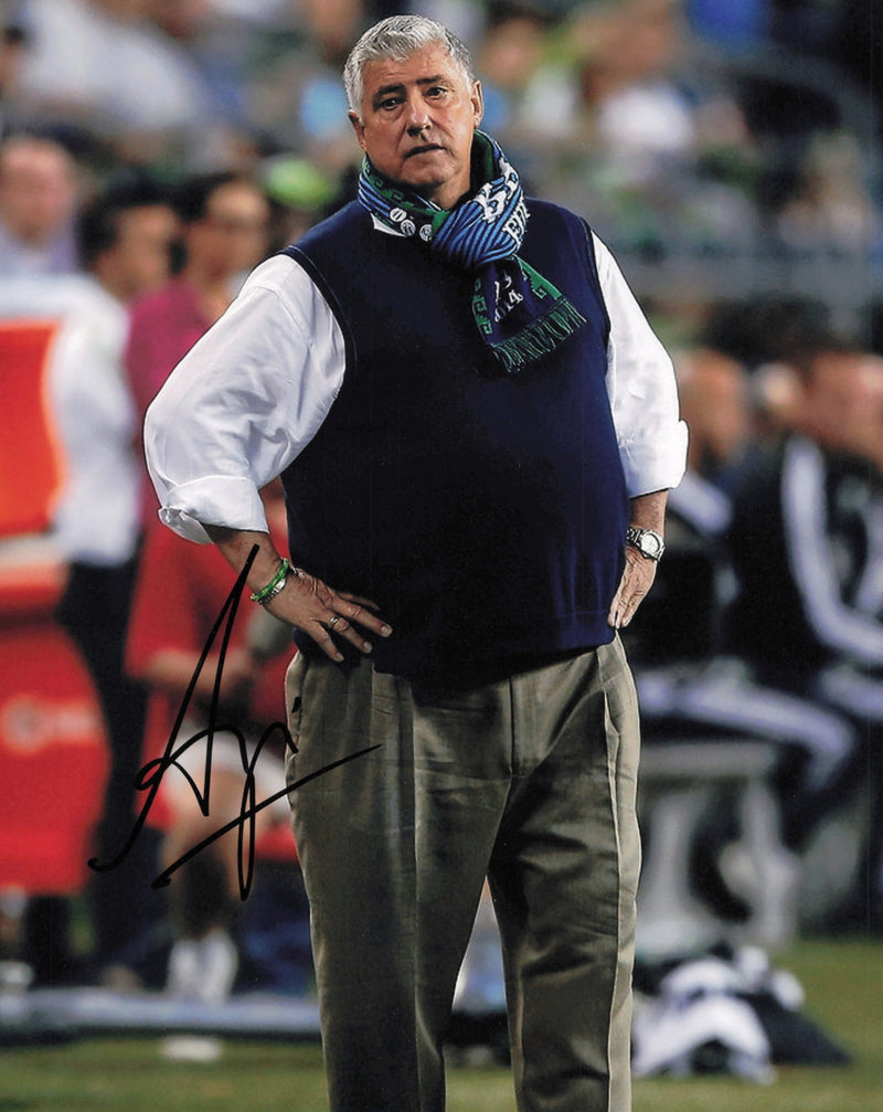 Sigi Schmid Autographed 8x10 Photo Seattle Sounders SKU #244382