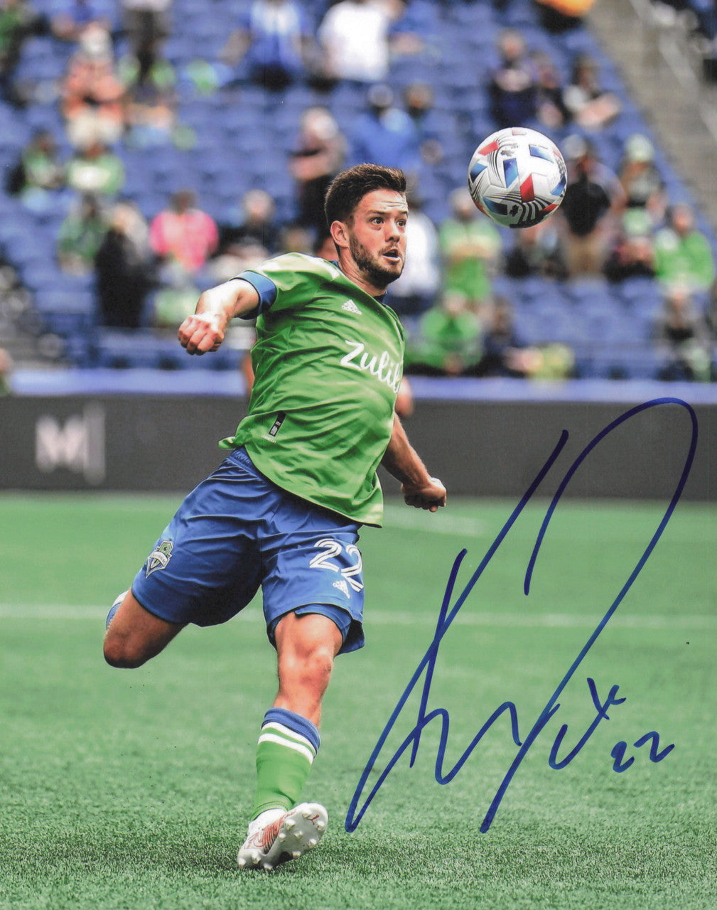 Kelyn Rowe Autographed 8x10 Photo Seattle Sounders SKU #244399